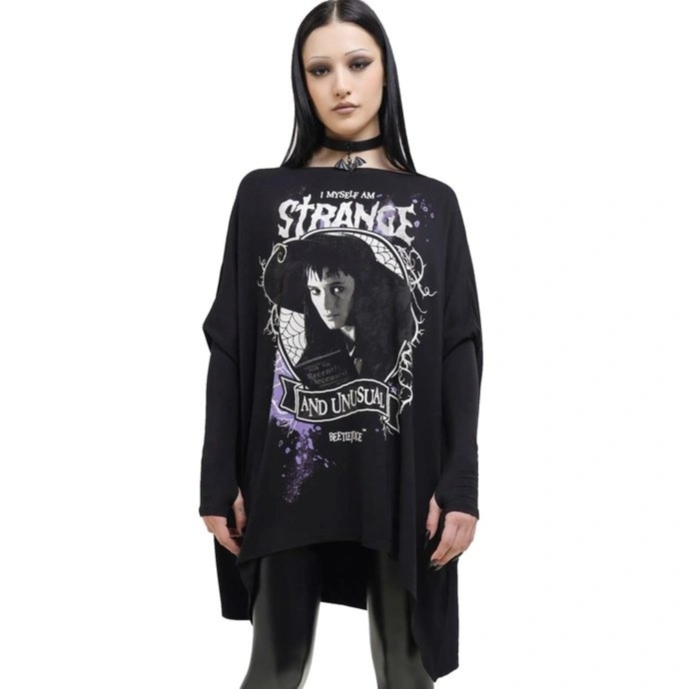 Killstar X Wednesday addams one big dark room tunic top 3XL-4XL